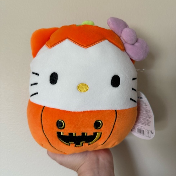 Squishmallows Other - NWT 8” Hello Kitty Sanrio Pumpkin Squishmallow